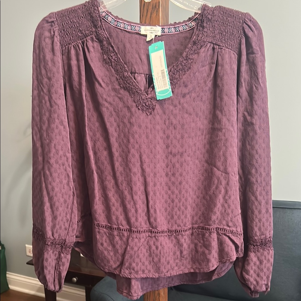 Purple Women's Top Mason & Belle stitch fix New.